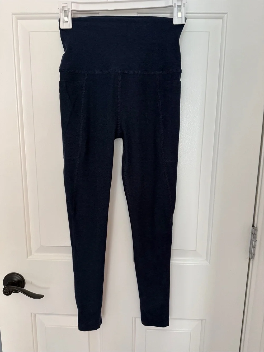 Beyond Yoga Spacedye Out of Pocket High Waisted Leggings S Darkest Night